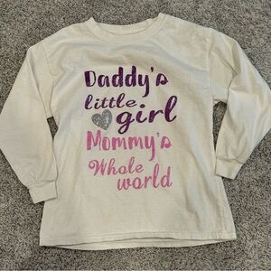 Long sleeve shirt, daddy’s little girl, mommy’s whole world, custom made shirt